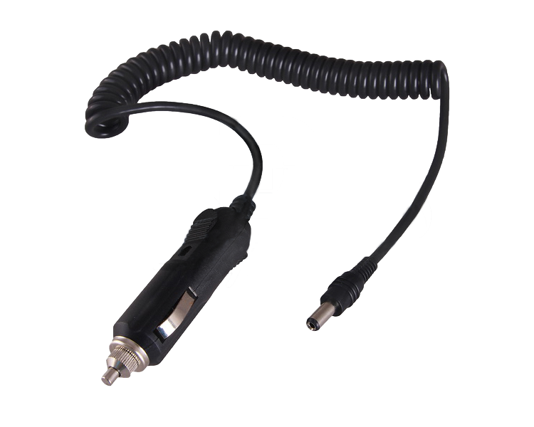 Автозарядка с индикатором 2.1 x 5.5 мм Rexant, шнур 1.5 м