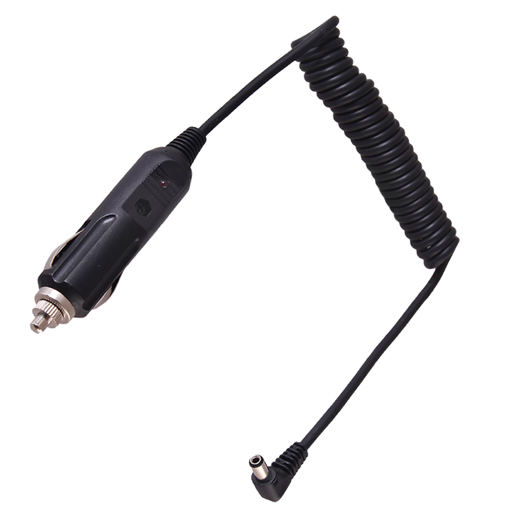 Автозарядка с индикатором 2.5 x 5.5 мм Rexant, шнур 1.5 м