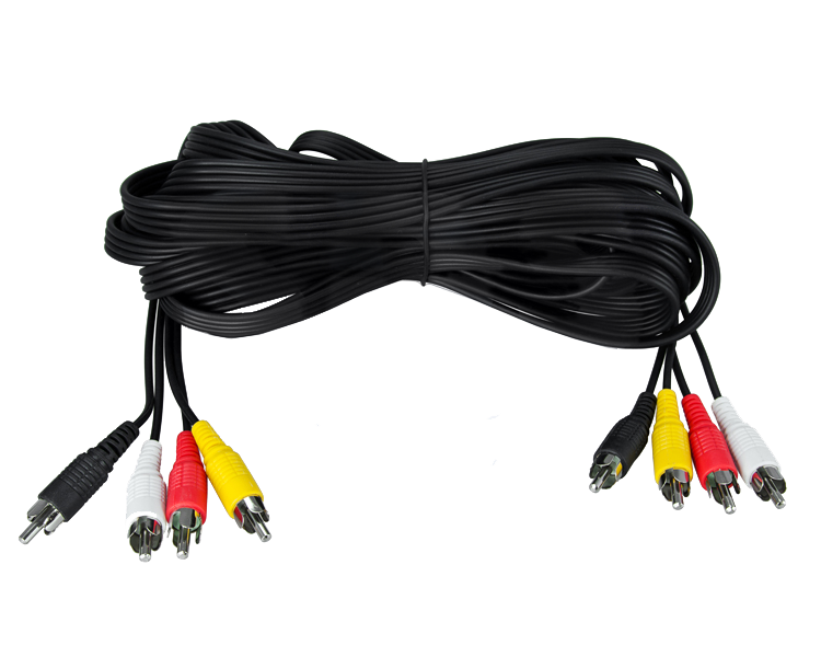 Шнур 4 RCA - 4 RCA 3.5 мм SILVER Rexant, 7 м