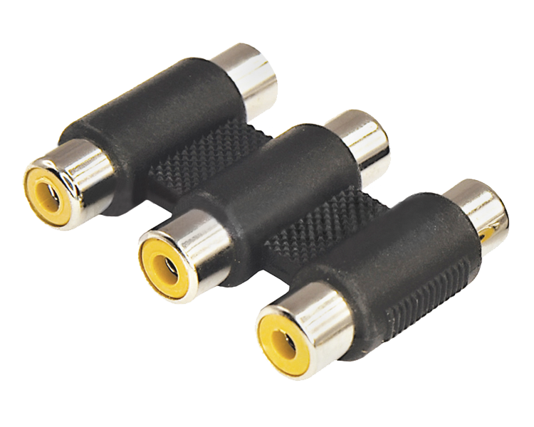 Переходник 3 RCA(гнездо) - 3 RCA(гнездо) Rexant
