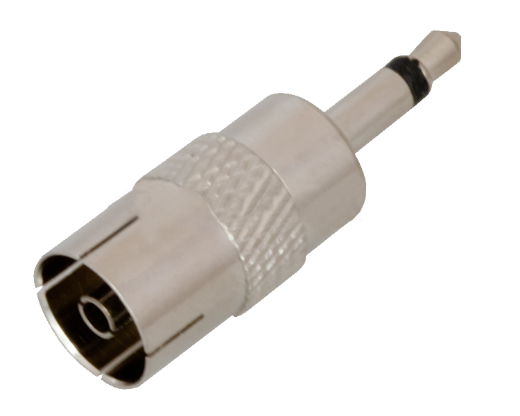 Переходник TRS(штекер) 3.5 мм моно - ТВ(гнездо) Rexant