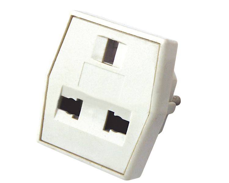 Переходник сетевой "Квадрат" Rexant, белый