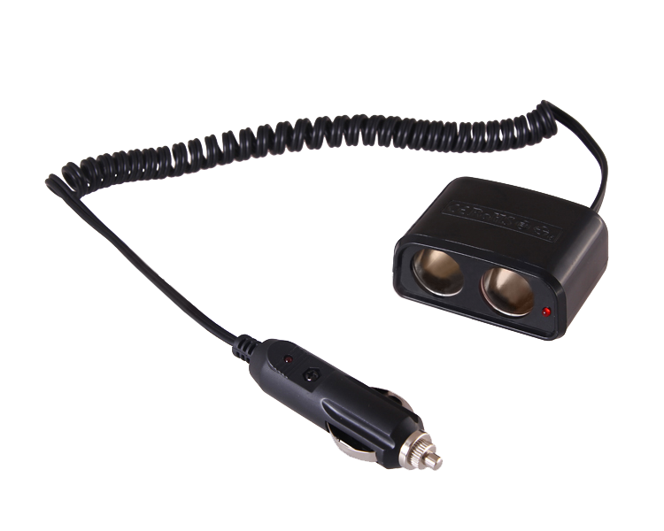 Разветвитель автоприкуривателя штекер Rexant, 2 гнезда в корпусе