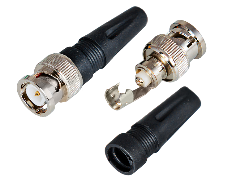 Разъем BNC(штекер) под винт с колпачком Rexant
