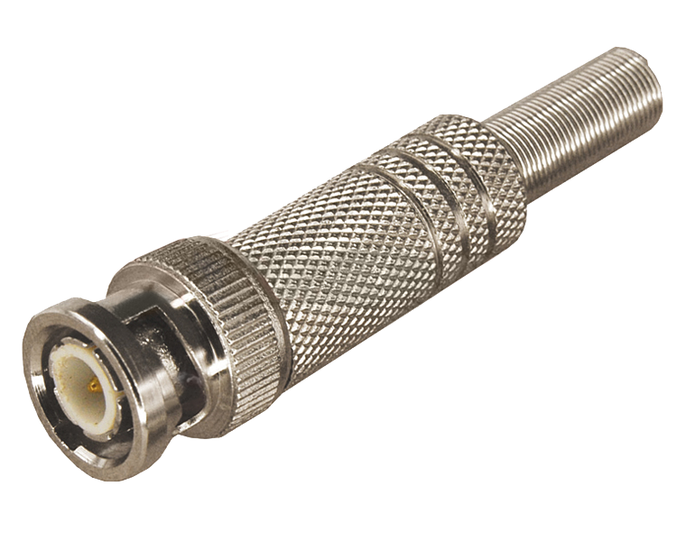 Разъем BNC(штекер) под винт с пружиной Proconnect, металл