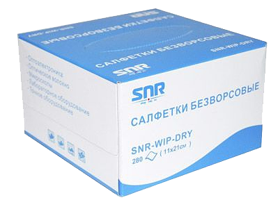 Салфетки безворсовые для оптики SNR-WIP-DRY