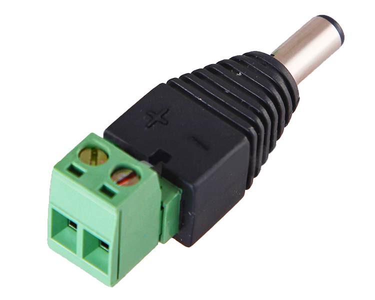 Разъем питания 2.1 x 5.5 x 10 мм Rexant, с клеммной колодкой