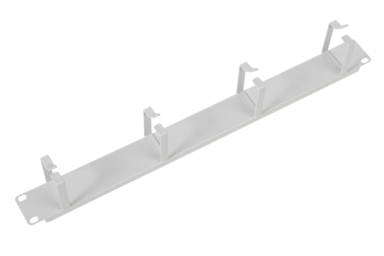 Органайзер горизонтальный 1U ЦМО, 4 кольца, серый