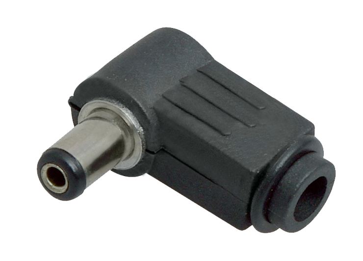 Разъем питания Rexant, 2.1 х 5.5 x 10 мм, угловой